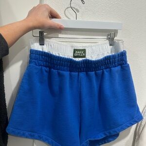 Daily Drills Blue Athletic Shorts with Relaxed Fit